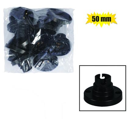 BATTEN-HOLDER NYLON 50mm BLACK BULK