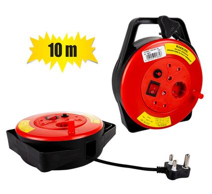 EXTENSION-CORD 10m PL/REEL