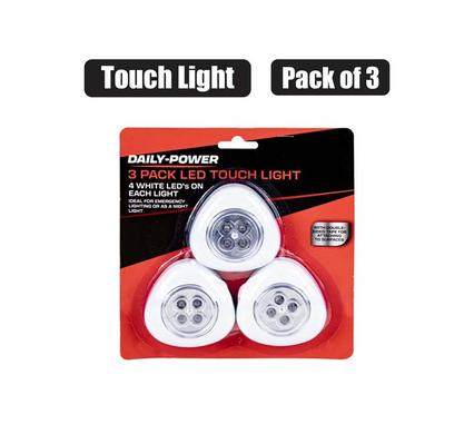 LIGHT B/O LED TOUCH PACK 3 AAA BATTERIES