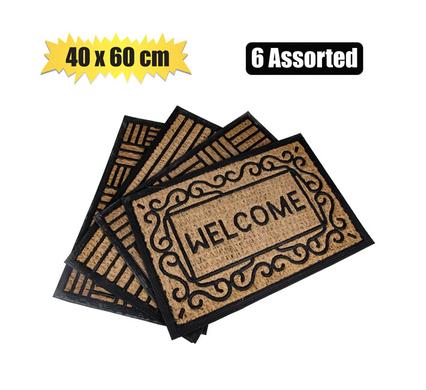 DOORMAT COIR RUBBER MOULDED 40x60cm