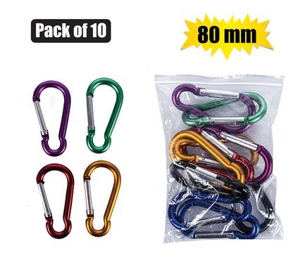 SNAP-HOOK ALUMINIUM 8x80mm BULK