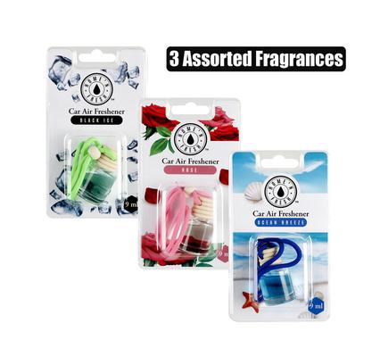 CAR AIR-FRESHENER BOTTLE 9ml ASSTD