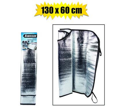 CAR SUN-SHIELD ALUM-FOIL 130x60cm