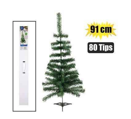 XMAS TREE 91cm GREEN (80 TIPS) REGULAR