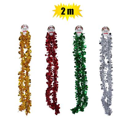 XMAS GARLAND TINSEL 10cmx2m