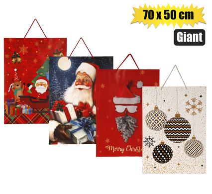 XMAS STATIONERY GIFT BAG GIANT 70x50cm