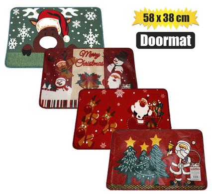 XMAS SUNDRY DOOR MAT 58x38cm