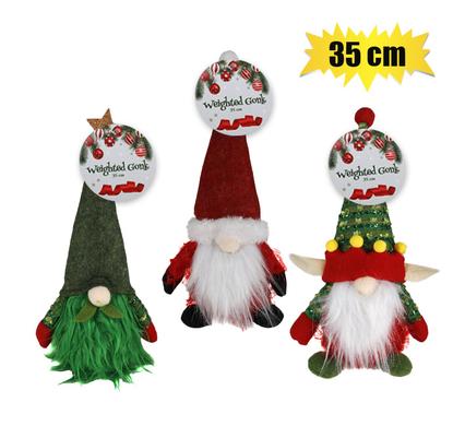 XMAS ROOM DECOR WEIGHTED GONK 35cm