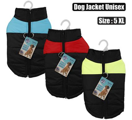 PET DOG JACKET WITH ZIP UNISEX-5XL