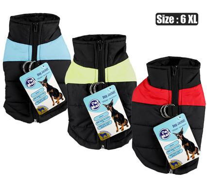 PET DOG JACKET WITH ZIP UNISEX-6XL