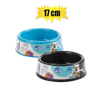 PET DOG/CAT BOWL PL SMALL 17cm