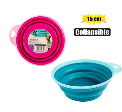 PET DOG/CAT BOWL COLLAPSIBLE SMALL