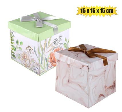 GIFT BOX FLAT PACK 15x15x15cm FEMALE/GEN