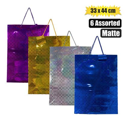 GIFT-BAG METALLIC PPR JMB 33x44cm MATT