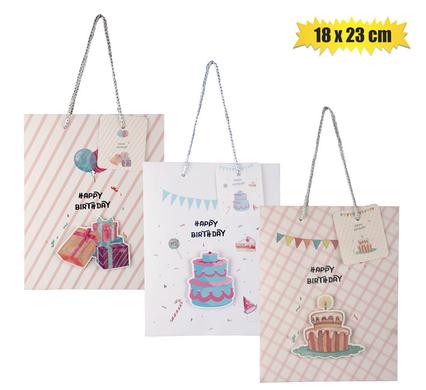 GIFT-BAG PAPER MED 18x23cm POP-UP