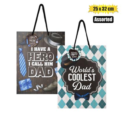 GIFT-BAG DESIGNER LRG 25x32cm DAD