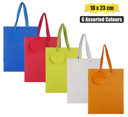 GIFT-BAG SOLID COLOR MED 18x23cm