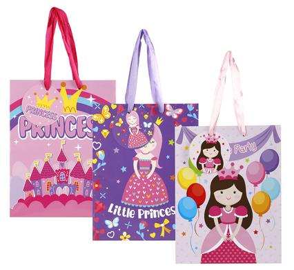 GIFT-BAG DESIGNER MED 18x24cm PRINCESS