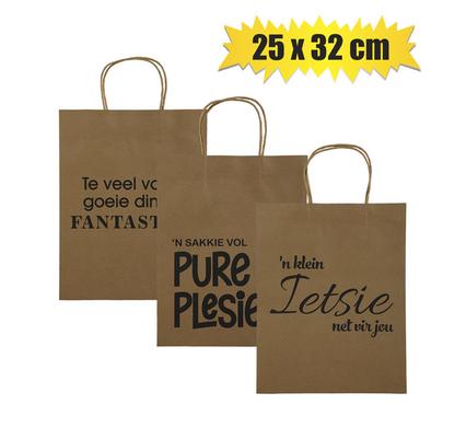 GIFT-BAG PPR AFR WORDS LRG 25x32cm
