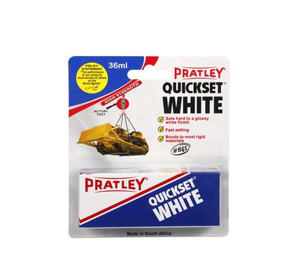 PRATLEY QUICKSET GLUE WHITE 36ml-PACK