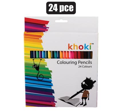 ART+CRAFT PENCIL CRAYONS LONG 24PCE