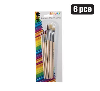 ART+CRAFT PAINT BRUSHES ARTIST 6PCE