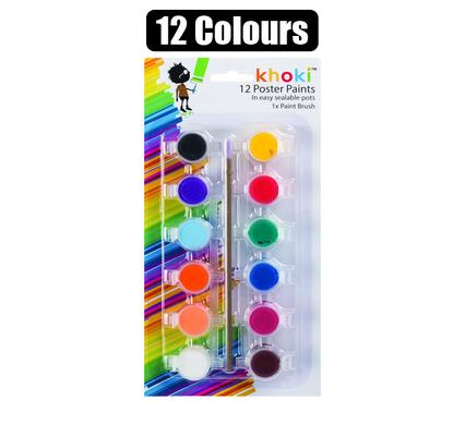 ART+CRAFT PAINT WATER BASED POSTER 12COL