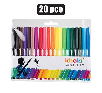 ART+CRAFT FELT-TIP PENS 20PC