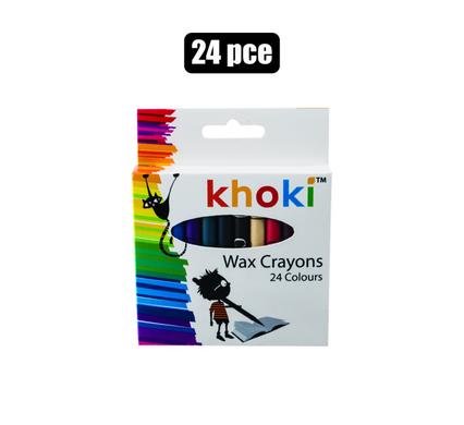 ART+CRAFT CRAYONS WAX REGULAR 24PCE