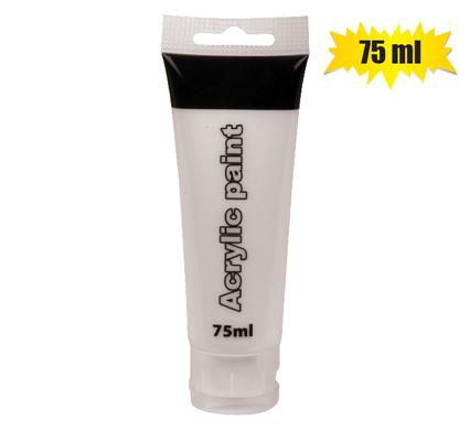 ART+CRAFT PAINT ACRYLIC TUBE 75ml WHITE