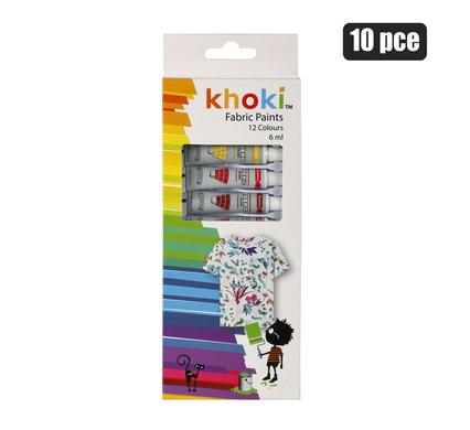 ART+CRAFT PAINT 6mlx10Pc FABRIC