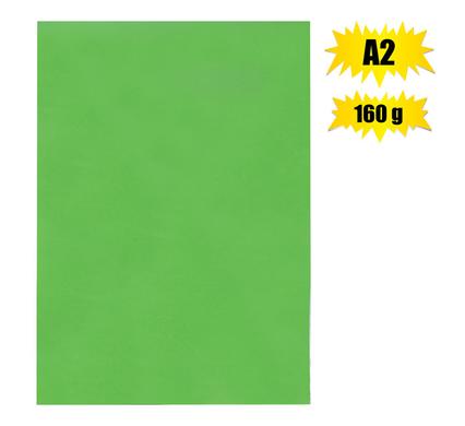 ART+CRAFT BOARD A2 160g SHEET GREEN BR