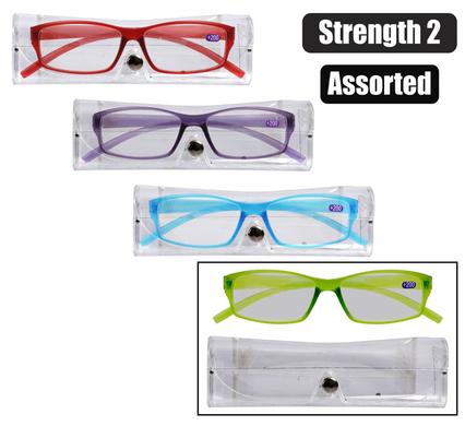 READING GLASS 1 STYLE ASST COL STREN:2
