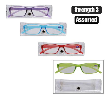 READING GLASS 1 STYLE ASST COL STREN:3