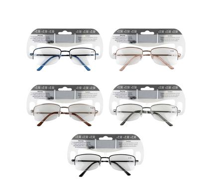 READING GLASS METAL ASSTD STRENGTH:2.5