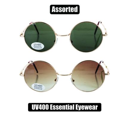 SUNGLASS ESS/LDS MET ROUND