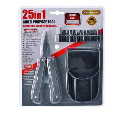 P/TOOL 25-IN-1 S/S-BITS W/POUCH