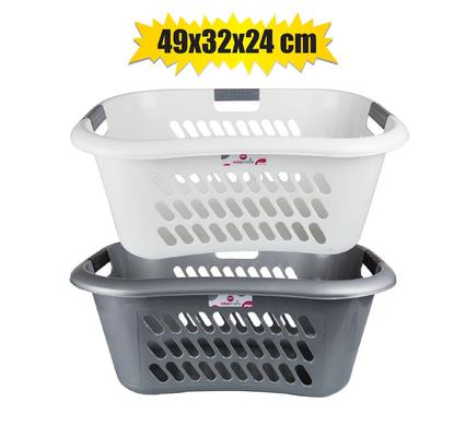 LAUNDRY BASKET PLASTIC 49x24x32cm