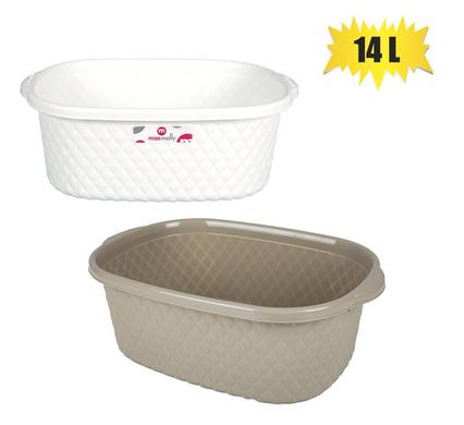 BASKET PL 14L LEATHER DESIGN 42x29x15cm