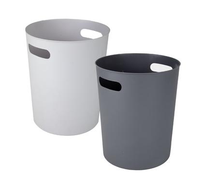 WASTEPAPER-BASKET PL 25cm W/SIDE HANDLE