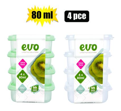 CONTAINER MINI 80ml 4PC 5,5x,5x2cm EVO