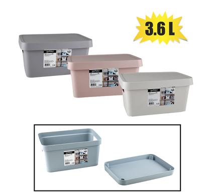 STORAGE BOX PL VINTO DESIGN 3,6L W/LID