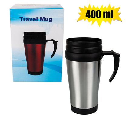 TRAVEL MUG S/S 400ML (COLOUR BOX)