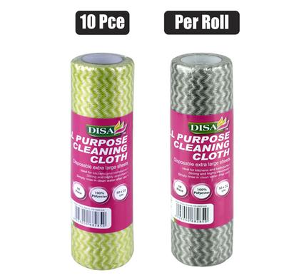 CLEANING CLOTH ROLL 10'S 50x22cm