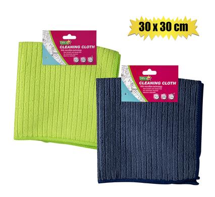 CLOTH MICROFIBRE 1PC 30x30cm ASSORTED