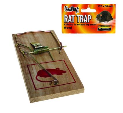 VASTRAP TRAP RAT WOODEN 17x8cm