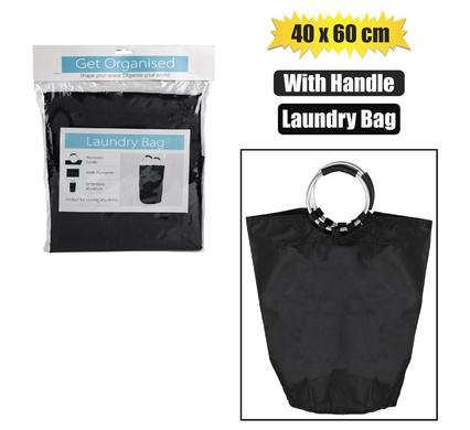 LAUNDRY BAG 40x60cm W/ALUMINIUM HANDLE