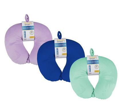 NECK PILLOW W/FASTENER FOAM FILLED