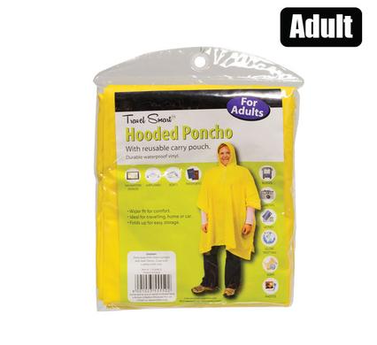 RAINCOAT PONCHO 132X203cm W/HOOD VYNIL