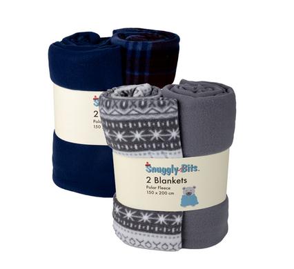BLANKET POLAR FLEECE 2PC 150x200cm